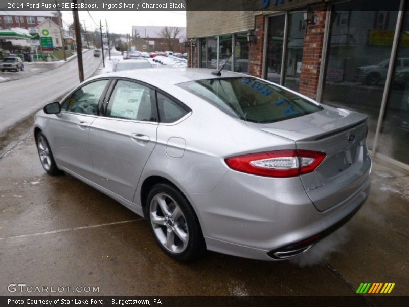 Ingot Silver / Charcoal Black 2014 Ford Fusion SE EcoBoost