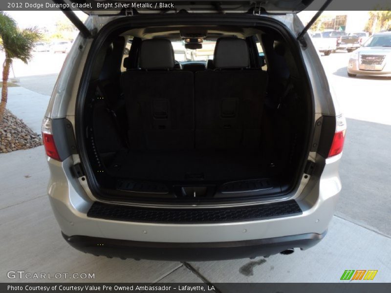 Bright Silver Metallic / Black 2012 Dodge Durango Citadel