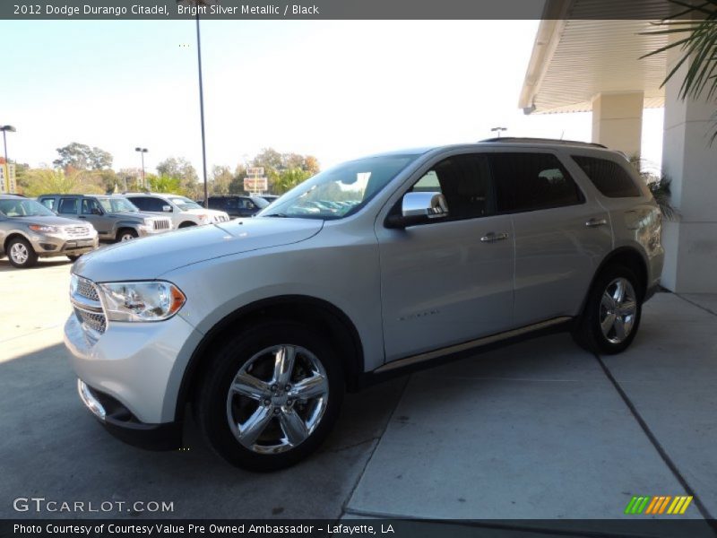 Bright Silver Metallic / Black 2012 Dodge Durango Citadel