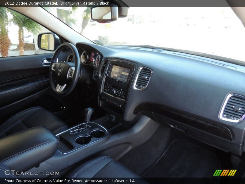Bright Silver Metallic / Black 2012 Dodge Durango Citadel