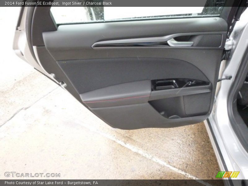 Ingot Silver / Charcoal Black 2014 Ford Fusion SE EcoBoost