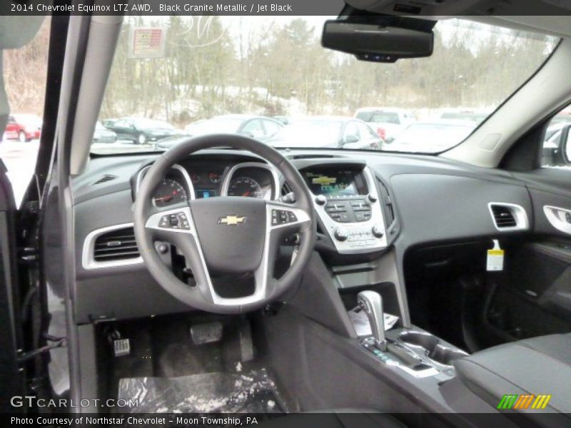 Black Granite Metallic / Jet Black 2014 Chevrolet Equinox LTZ AWD