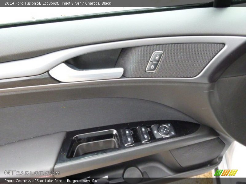 Ingot Silver / Charcoal Black 2014 Ford Fusion SE EcoBoost