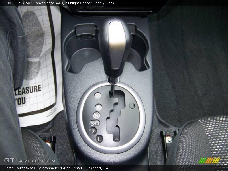 Sunlight Copper Pearl / Black 2007 Suzuki SX4 Convenience AWD