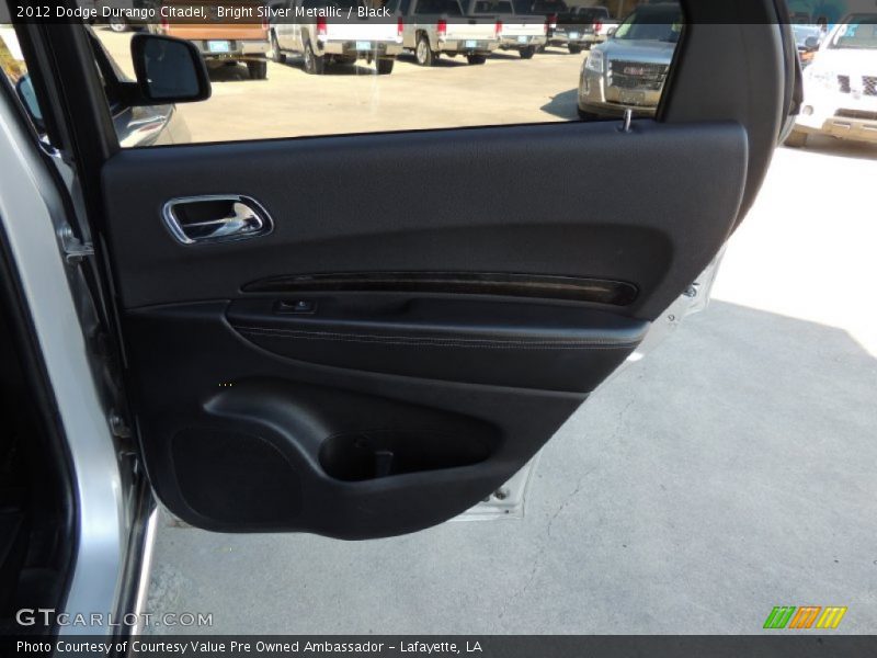 Bright Silver Metallic / Black 2012 Dodge Durango Citadel