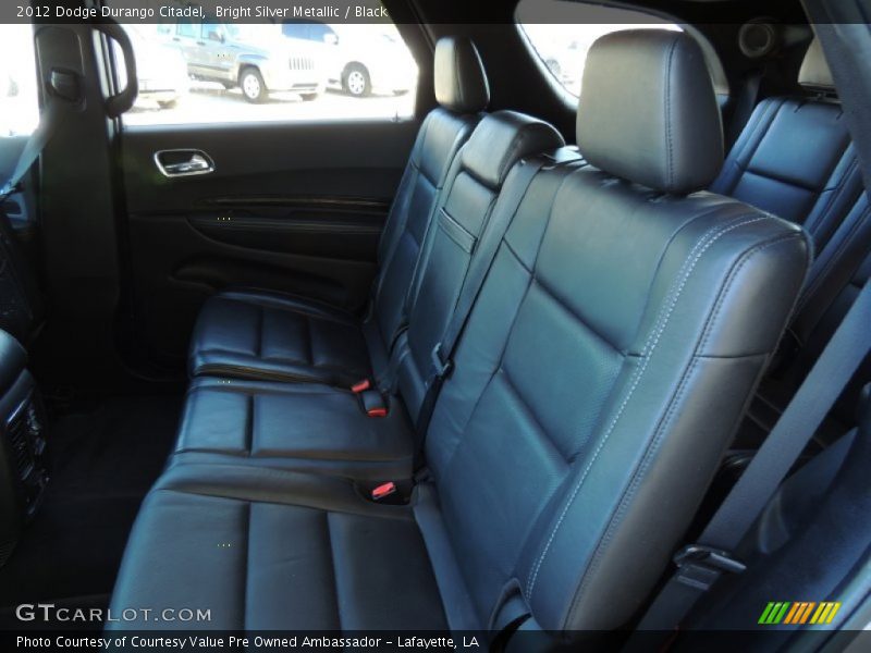 Bright Silver Metallic / Black 2012 Dodge Durango Citadel