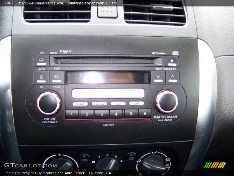 Sunlight Copper Pearl / Black 2007 Suzuki SX4 Convenience AWD