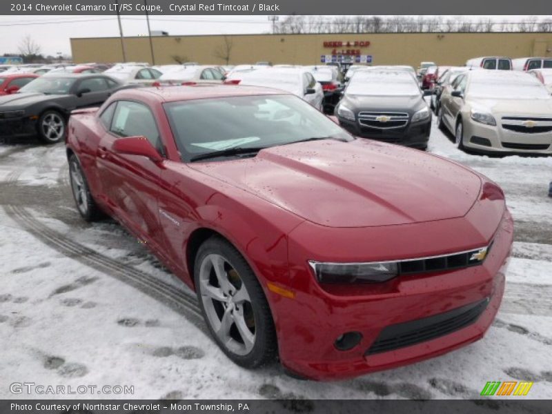Crystal Red Tintcoat / Black 2014 Chevrolet Camaro LT/RS Coupe