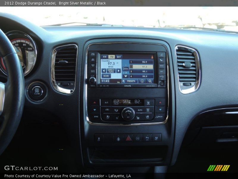 Bright Silver Metallic / Black 2012 Dodge Durango Citadel