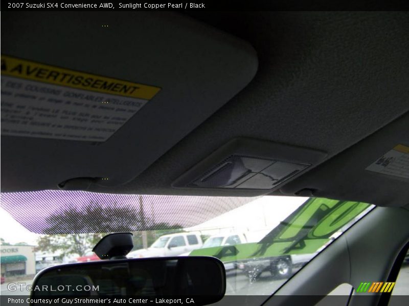Sunlight Copper Pearl / Black 2007 Suzuki SX4 Convenience AWD