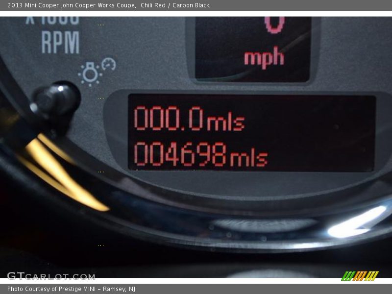 Chili Red / Carbon Black 2013 Mini Cooper John Cooper Works Coupe