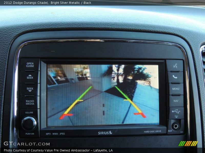 Bright Silver Metallic / Black 2012 Dodge Durango Citadel
