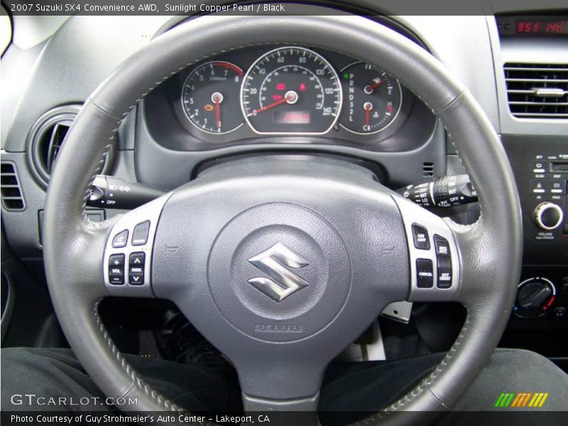 Sunlight Copper Pearl / Black 2007 Suzuki SX4 Convenience AWD