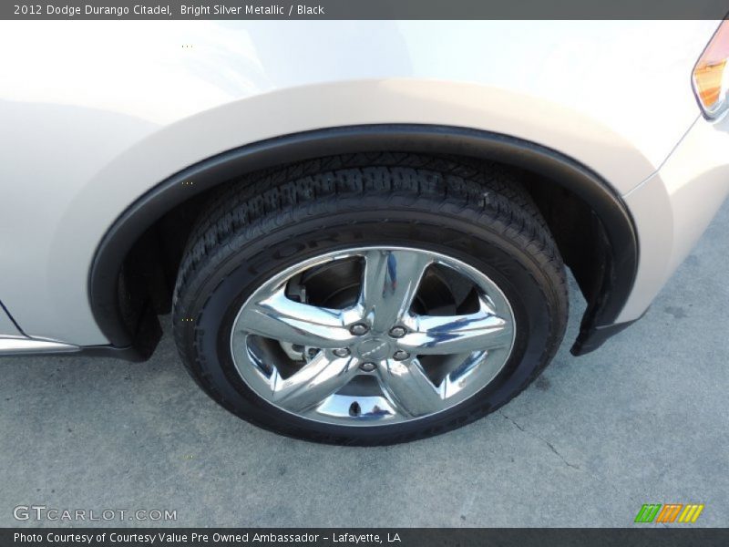 Bright Silver Metallic / Black 2012 Dodge Durango Citadel