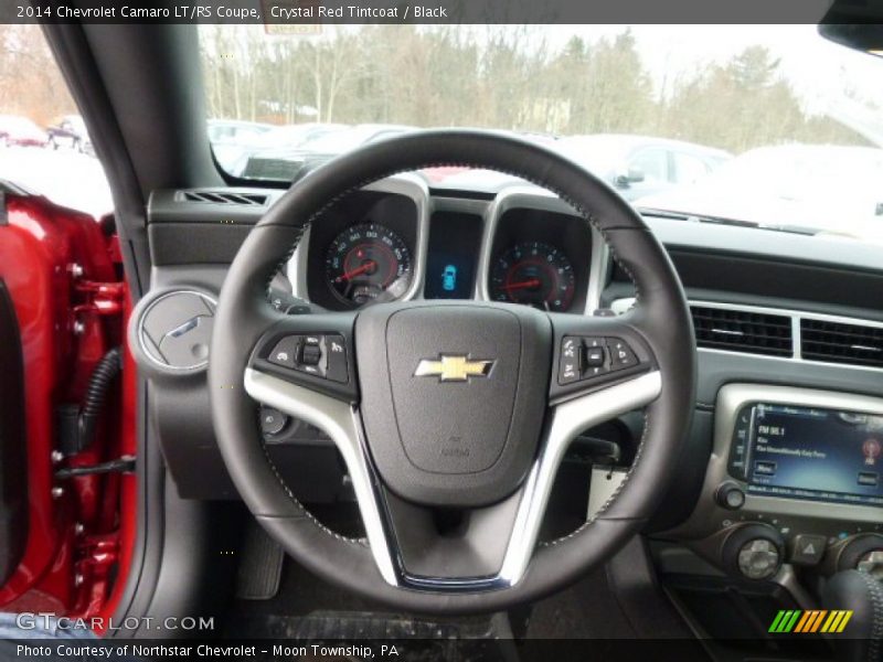 Crystal Red Tintcoat / Black 2014 Chevrolet Camaro LT/RS Coupe