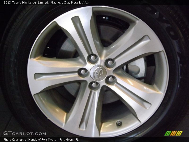 Magnetic Gray Metallic / Ash 2013 Toyota Highlander Limited