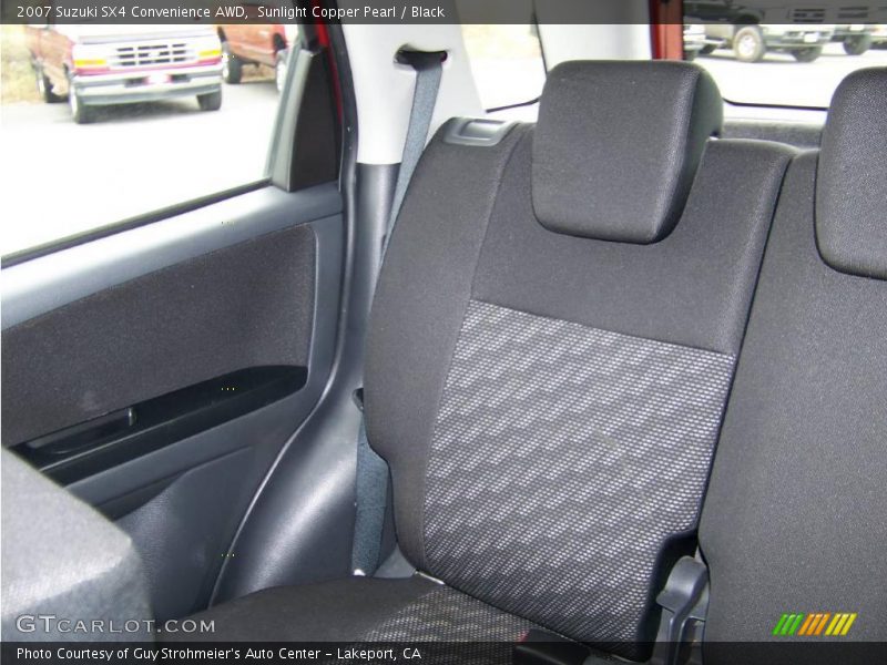 Sunlight Copper Pearl / Black 2007 Suzuki SX4 Convenience AWD