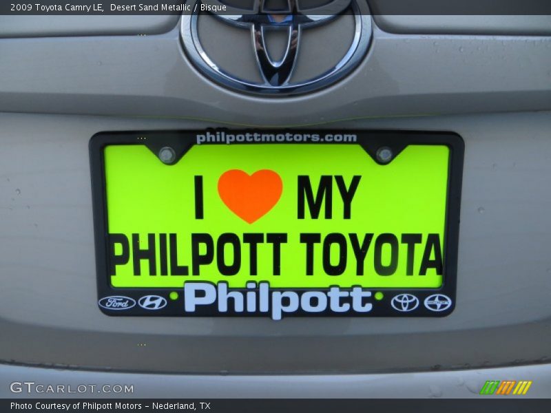 Desert Sand Metallic / Bisque 2009 Toyota Camry LE