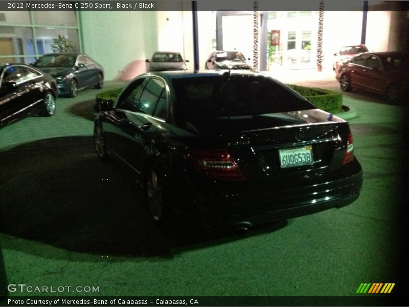 Black / Black 2012 Mercedes-Benz C 250 Sport