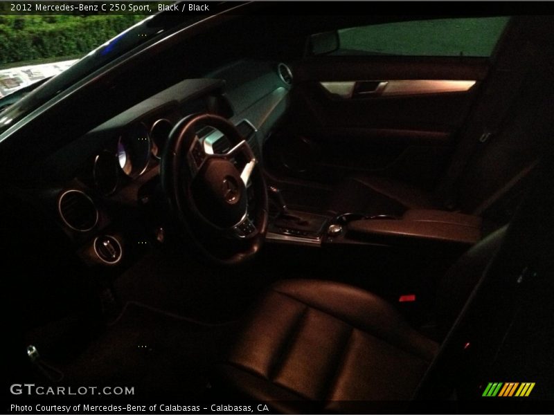 Black / Black 2012 Mercedes-Benz C 250 Sport