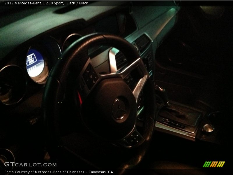 Black / Black 2012 Mercedes-Benz C 250 Sport