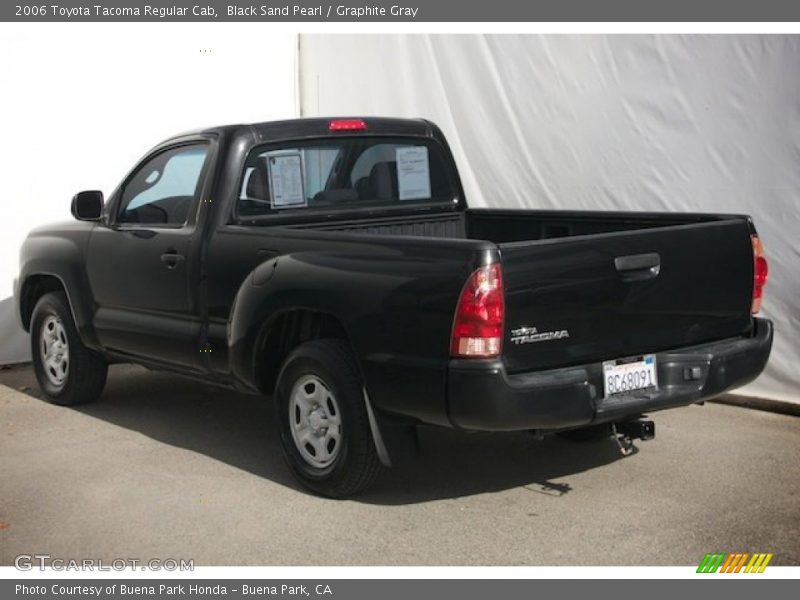 Black Sand Pearl / Graphite Gray 2006 Toyota Tacoma Regular Cab