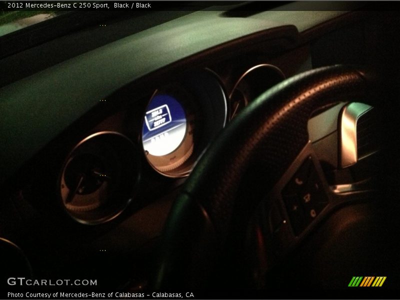 Black / Black 2012 Mercedes-Benz C 250 Sport