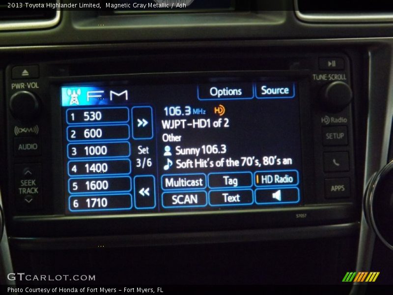 Magnetic Gray Metallic / Ash 2013 Toyota Highlander Limited