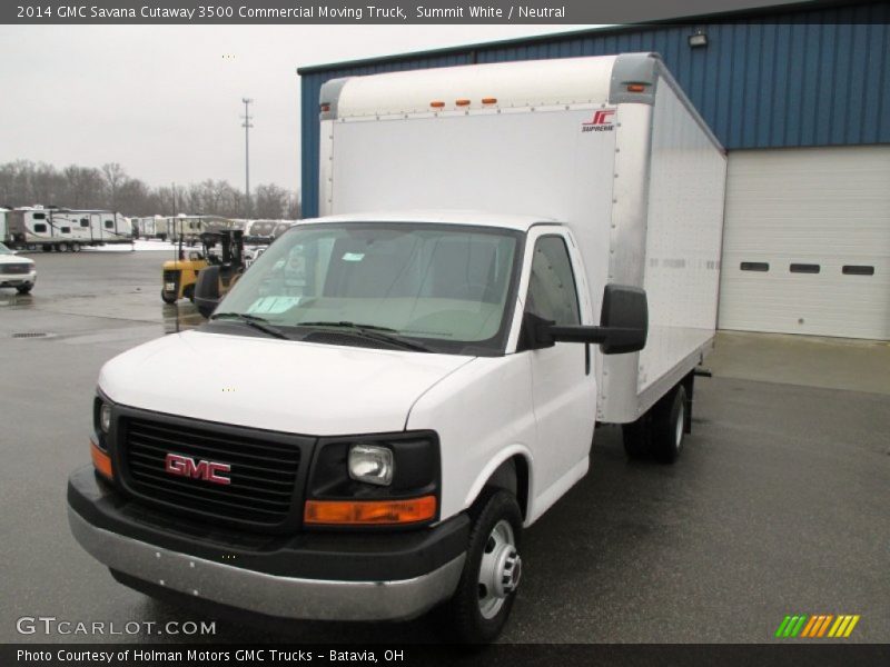 Summit White / Neutral 2014 GMC Savana Cutaway 3500 Commercial Moving Truck