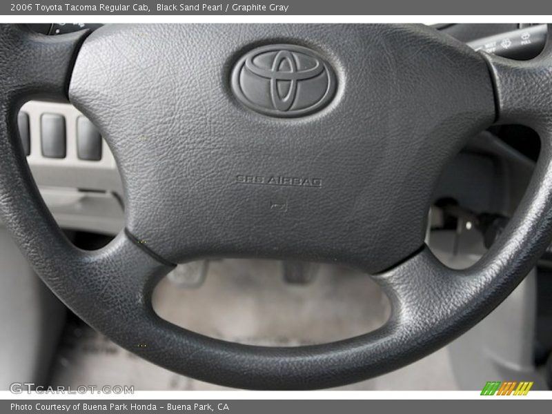 Black Sand Pearl / Graphite Gray 2006 Toyota Tacoma Regular Cab
