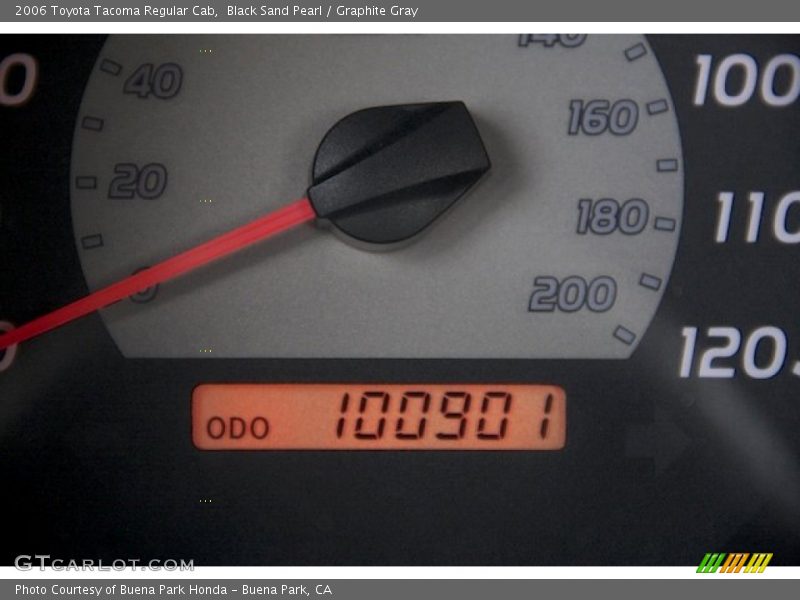 Black Sand Pearl / Graphite Gray 2006 Toyota Tacoma Regular Cab