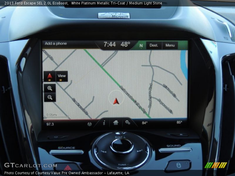 White Platinum Metallic Tri-Coat / Medium Light Stone 2013 Ford Escape SEL 2.0L EcoBoost