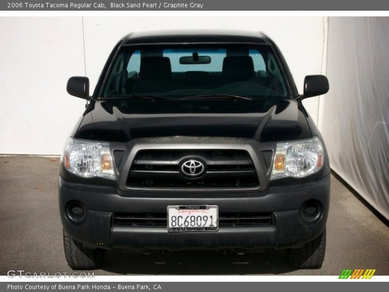 Black Sand Pearl / Graphite Gray 2006 Toyota Tacoma Regular Cab