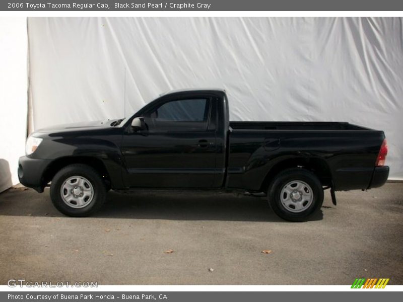 Black Sand Pearl / Graphite Gray 2006 Toyota Tacoma Regular Cab