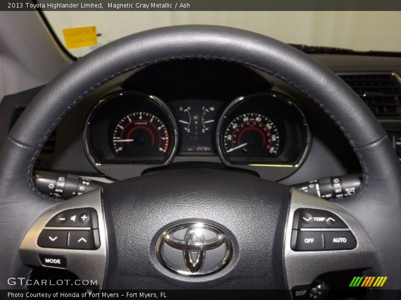 Magnetic Gray Metallic / Ash 2013 Toyota Highlander Limited