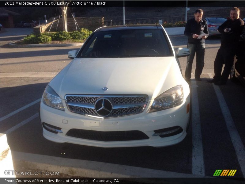 Arctic White / Black 2011 Mercedes-Benz C 300 Luxury