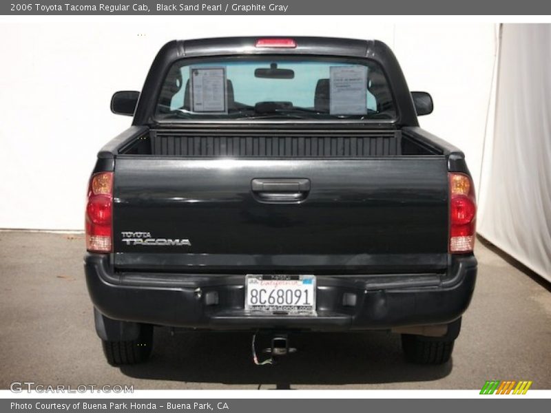Black Sand Pearl / Graphite Gray 2006 Toyota Tacoma Regular Cab
