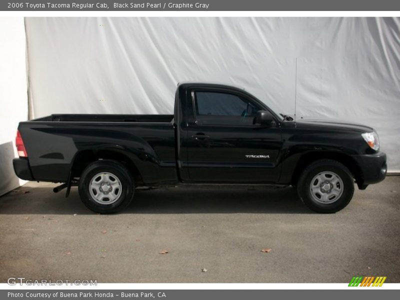 Black Sand Pearl / Graphite Gray 2006 Toyota Tacoma Regular Cab