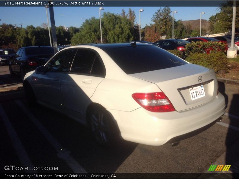 Arctic White / Black 2011 Mercedes-Benz C 300 Luxury