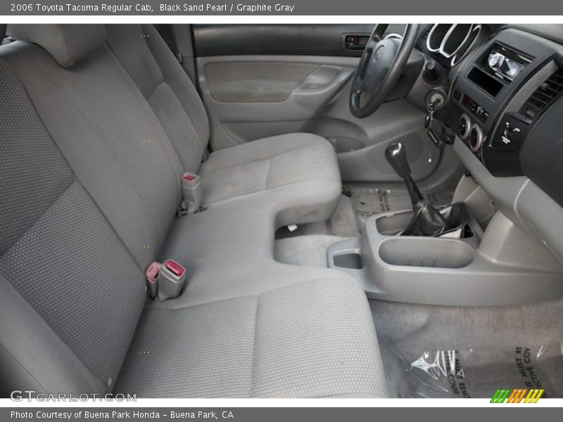 Black Sand Pearl / Graphite Gray 2006 Toyota Tacoma Regular Cab