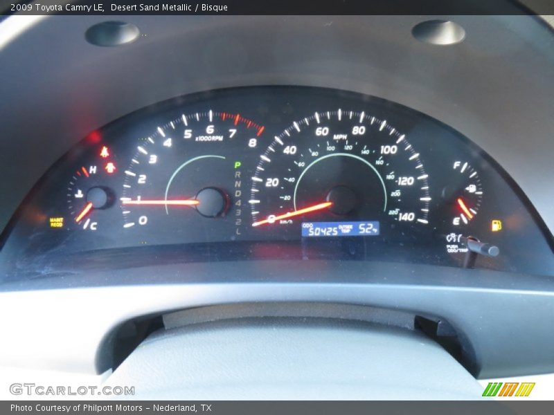 Desert Sand Metallic / Bisque 2009 Toyota Camry LE