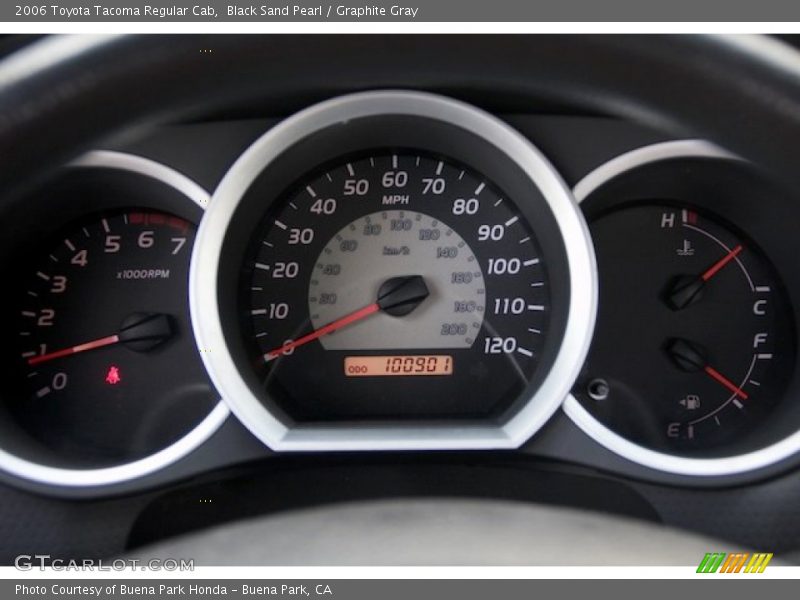 Black Sand Pearl / Graphite Gray 2006 Toyota Tacoma Regular Cab