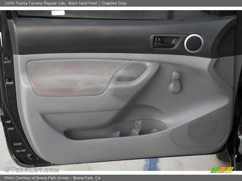 Black Sand Pearl / Graphite Gray 2006 Toyota Tacoma Regular Cab