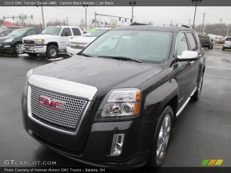 Carbon Black Metallic / Jet Black 2014 GMC Terrain Denali AWD