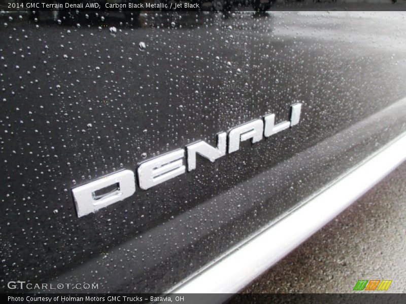 Carbon Black Metallic / Jet Black 2014 GMC Terrain Denali AWD