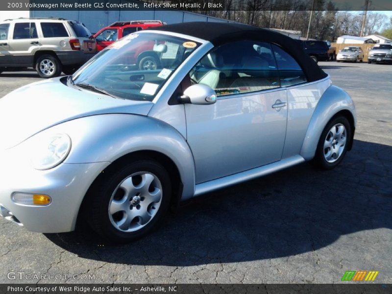 Reflex Silver Metallic / Black 2003 Volkswagen New Beetle GLS Convertible