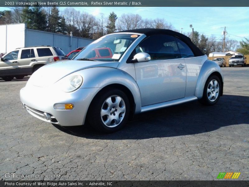 Reflex Silver Metallic / Black 2003 Volkswagen New Beetle GLS Convertible