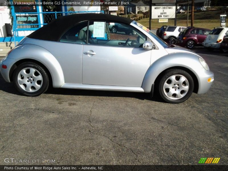 Reflex Silver Metallic / Black 2003 Volkswagen New Beetle GLS Convertible