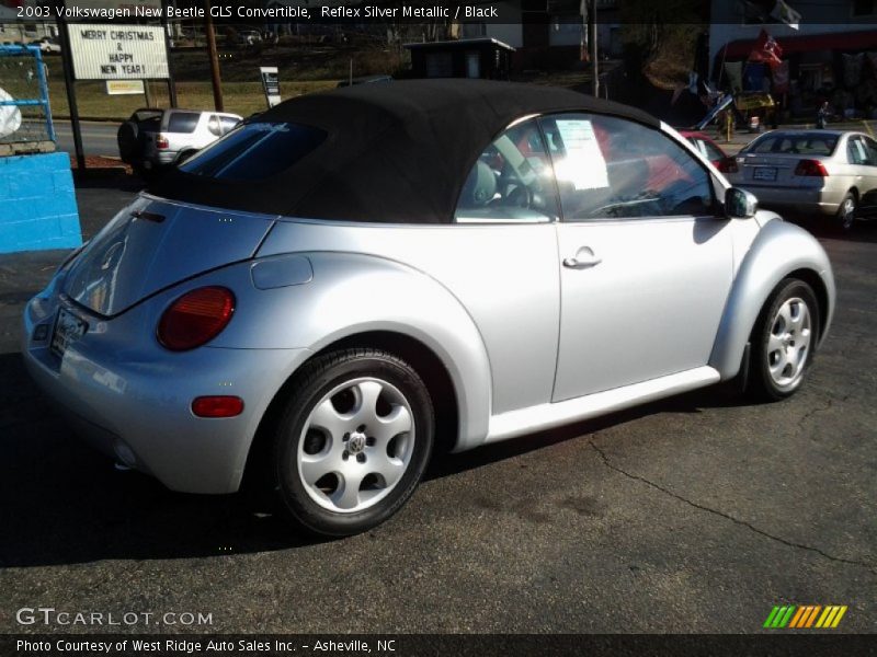 Reflex Silver Metallic / Black 2003 Volkswagen New Beetle GLS Convertible