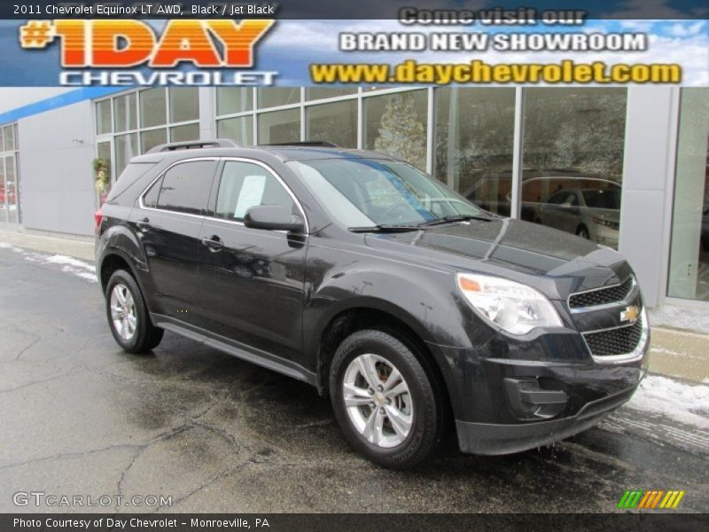 Black / Jet Black 2011 Chevrolet Equinox LT AWD